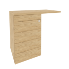 Тумба приставная TIP-ON универсальная л/пр Рива ONIX O.TPU-4 TIP Тиквуд Светлый