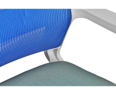 Кресло офисное Норден Бит белый пластик Синий