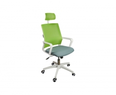 Кресло офисное Бит белый пластик Зеленый