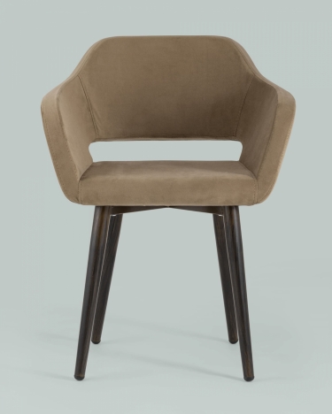 Стул с подлокотниками Stool Group Саймон велюр Капучино