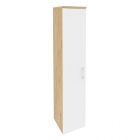 Шкаф высокий узкий левый Рива ONIX O.SU-1.9L Тиквуд Светлый/Белый