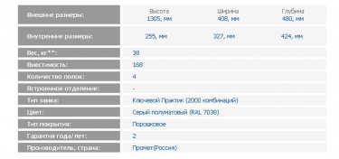 Картотечный шкаф металлический ЗМК Промет A 44