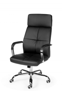 Кресло офисное Алекс H-3021 Черная экокожа