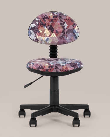 Кресло компьютерное детское Stool Group УМКА абстракция Красный