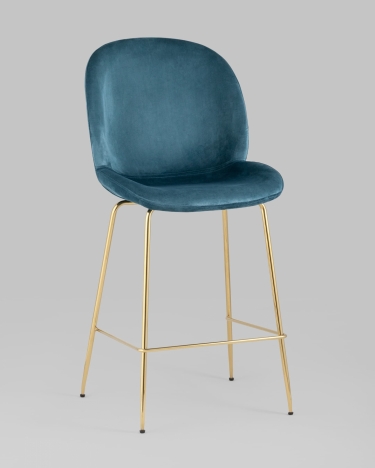 Стул полубарный Stool Group Beetle со спинкой gold Маренго