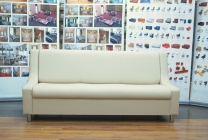 Диван офисный тройной Gruppo 396 Клерк 9 бежевый Ecotex 3014