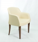 Стул Gruppo 396 Фабий бежевый Ecotex 3014 на опоре деревянная арт.AL-580