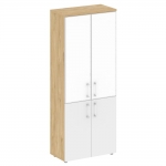 Шкаф высокий широкий SHIFT SK.ST-1.2R white Тиквуд Светлый/Белый Бриллиант