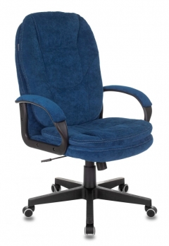 Кресло руководителя Бюрократ CH-868N Fabric темно-синий Velvet 29