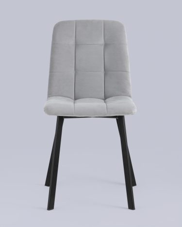 Стул Stool Group Oliver SquareвелюрСветло-серый