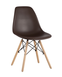 Стул Eames DSW 4 шт. Коричневый