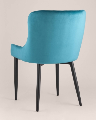 Стул мягкий Stool Group Ститч велюр Темно-бирюзовый