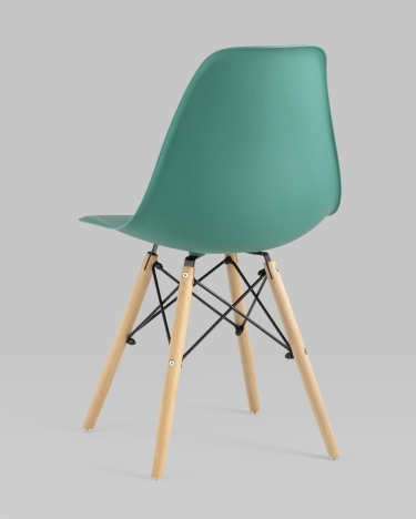 Стул Stool Group Eames DSW 4 шт. Серо-зеленый