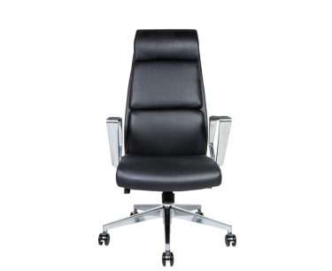 Конференц-кресло Лондон Люкс ZR8637H black leather Черный