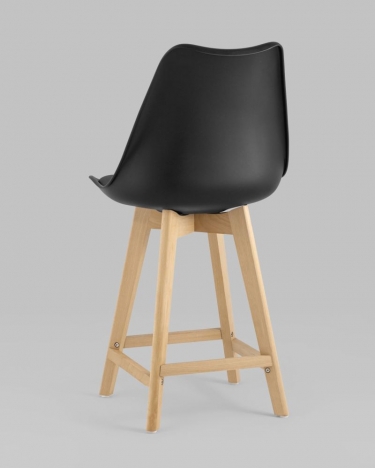 Стул Stool Group FRANKFURT полубарный экокожа Черный