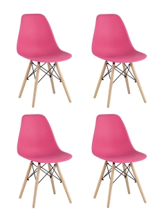 Комплект из четырех стульев Style DSW 4 шт. Маджента