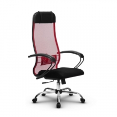 Офисное кресло МЕТТА Комплект 11, Основание 17833 Красный Black