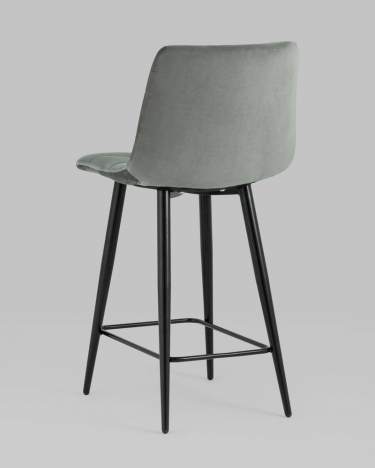 Стул полубарный Stool Group Джанго велюр Серый