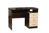 Стол письменный Олмеко Меркурий 01 Венге Вудлайн кремовый