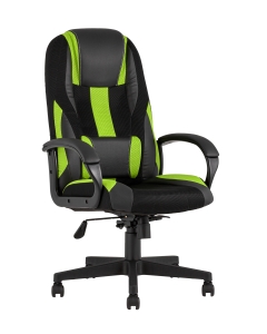 Геймерское кресло TopChairs ST-CYBER 9 GREEN черный/зеленый