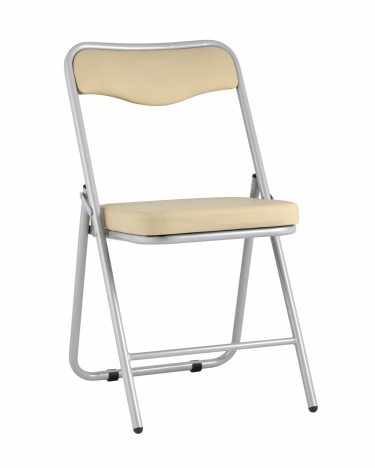 Складной стул Stool Group Джонни silver экокожа Кремовый