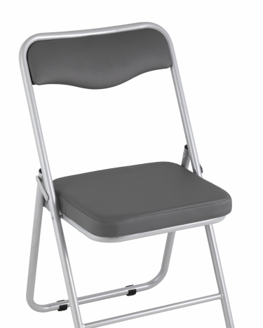 Складной стул Stool Group Джонни silver экокожа Серый