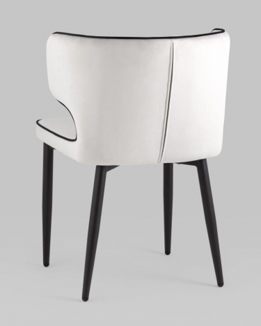 Стул Stool Group Матео с кантом велюр Светло-серый