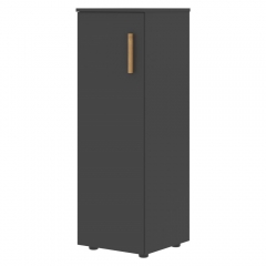 Шкаф-колонка с глухой средней дверью левый Forta FMC 40.1 L Черный графит