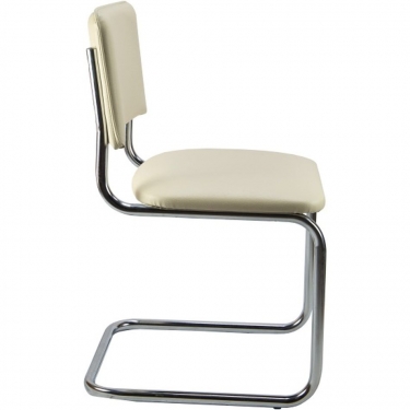 Кресло офисное Русские кресла Сильвия хром Бежевое