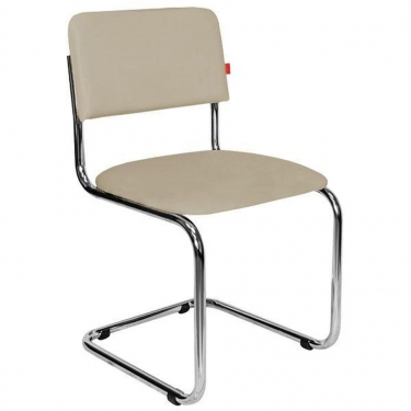 Кресло офисное Русские кресла Сильвия хром Бежевое