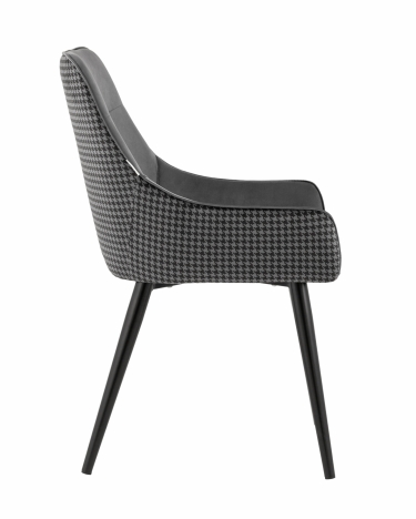 Стул Stool Group Джоан велюр Серый гусиная лапка