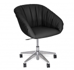 Кресло для посетителя Profoffice ALMA SOFT 5star alum Dakota black Черное