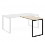 Приставка 100X60 Profoffice ROTONDA RO100 B/DYDY Дуб светлый Черный