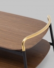 Журнальный столик Stool Group Нолан 120x60 Темное дерево
