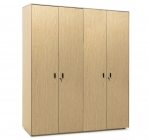 Шкаф для бумаг с гардеробом Profoffice EXE 101 727 OAK 09 Дуб светлый Черный