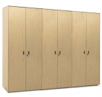 Шкаф для бумаг x 2 с гардеробом Profoffice EXE 101 732 OAK 09 Дуб светлый Черный