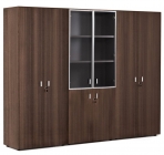 Шкаф комбинированный с гардеробом и шкафом для бумаг Profoffice ENZO 109 733 ECL 51 Эвкалипт Хром