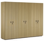 Шкаф для бумаг двойной с гардеробом Profoffice ENZO 109 732 ECL-L 01 светлый эвкалипт Черный