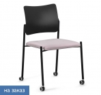 Кресло на колесах без подлокотников Profoffice PINKO plastic cast black Jade9502 noArms Серый Черный