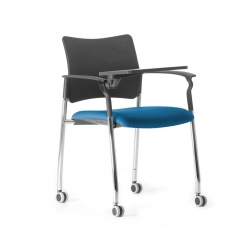 Кресло на колесах, со столом Pinko plastic cast SLW 58 Arms+WT Голубой Черный Хром