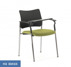 Кресло на опорах, со столом Pinko plastic 4legs SLW 58 Arms+WT Зеленый Черный Хром