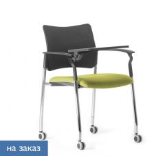 Кресло на колесах, со столом Pinko plastic cast Kiton 08 Arms+WT Зеленый Черный Хром