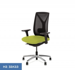 Кресло DION Mesh Bl 870 1D black Kiton 08 Зеленый Черный