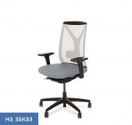 Кресло Profoffice DION Mesh W 870 1D black Jade 9502 Белый Серый Черный