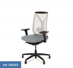 Кресло DION Mesh Bl 870 1D alum Jade9502 Серый Хром
