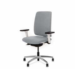 Кресло офисное DION W 870 1DW alum Jade9502 Серый Белый Хром