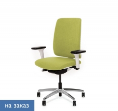 Кресло офисное DION W 870 1DW alum Kiton 08 Зеленый Белый Хром