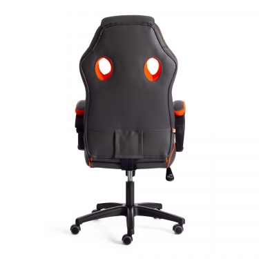 Кресло Tetchair RACER GT new кож/зам/ткань, металлик/оранжевый, 36/07