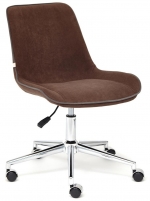 Кресло STYLE флок , коричневый, 6