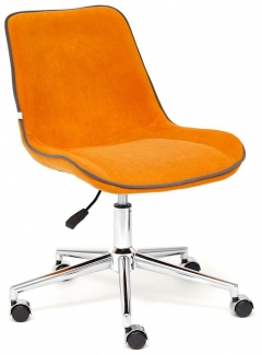 Кресло STYLE флок , оранжевый, 18